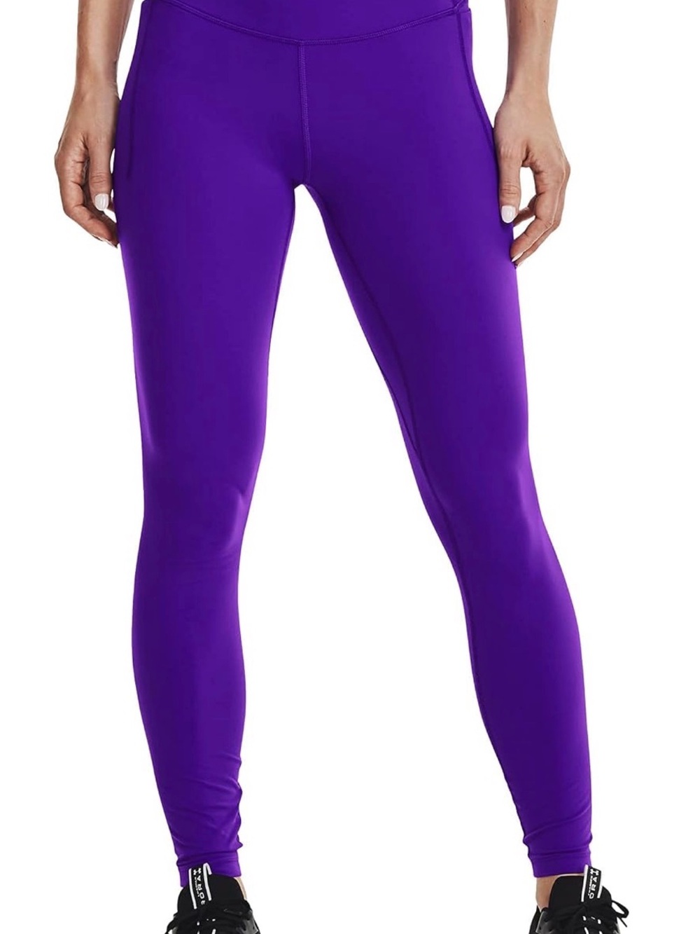 NWT UA Under Armour Meridian Crop Leggings in Purple Zest (754) - 1X